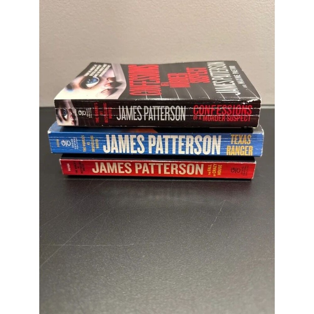 3 James Patterson paperback books